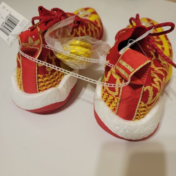 NEW ADIDAS PW x CNY RED YELLOW KANSAS CITY CHIEFS SNEAKERS NWT 9.5 43 1/2 9 1/2 main image 9